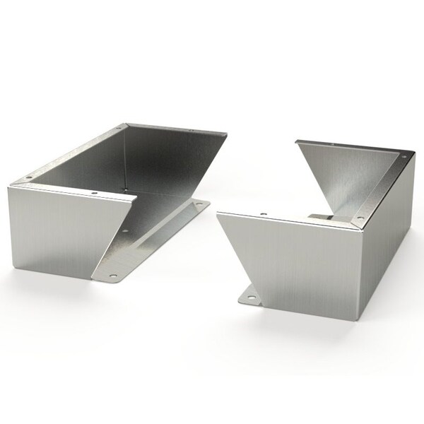 Saginaw Control & Engineering Floor Stand Kit, 6 in. H x 18 in. W x 18 in. L, Stainless Steel, 1 PR SCE-FK0618SS - main